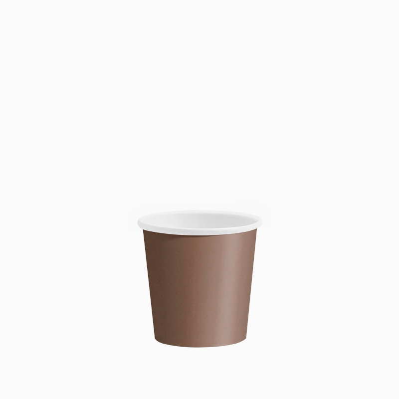Vaso Cartón + PE 80 cc Marrón Take Away (2520 uds)