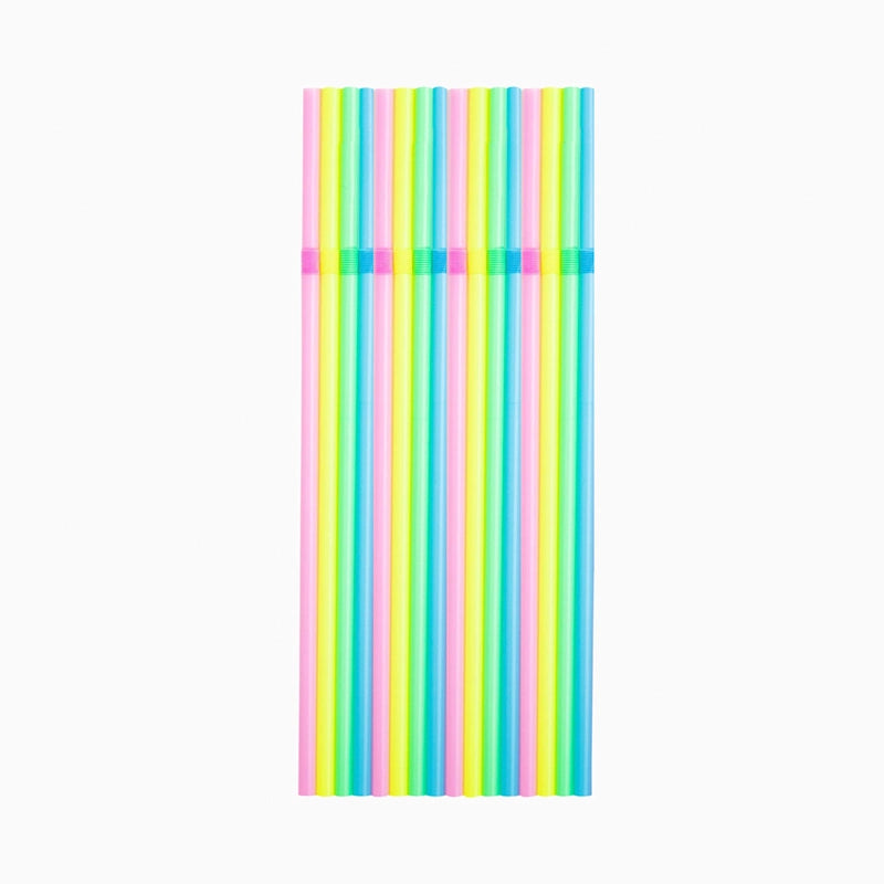 Pajita Flexible PLA Biodegradable 21 cm Multicolor (50 uds)