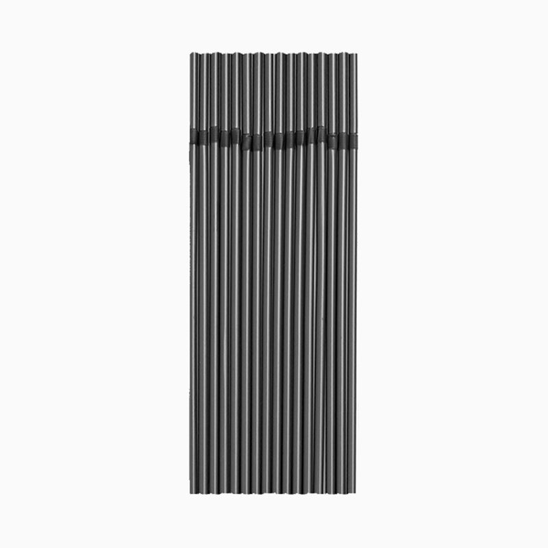 Pajita Flexible PLA Biodegradable 21 cm Negro (250 uds)