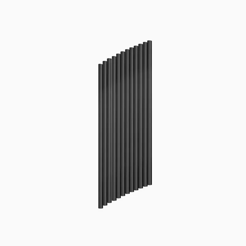 Cañitas Plástico Reutilizables Flexibles 20 cm Negro 1920 uds