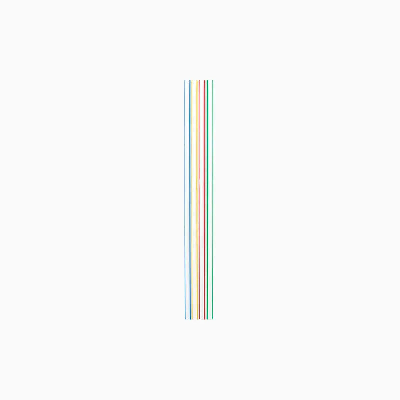 Pajita Plástico PP Reutilizable 20 cm Rayas Multicolor (640 uds)