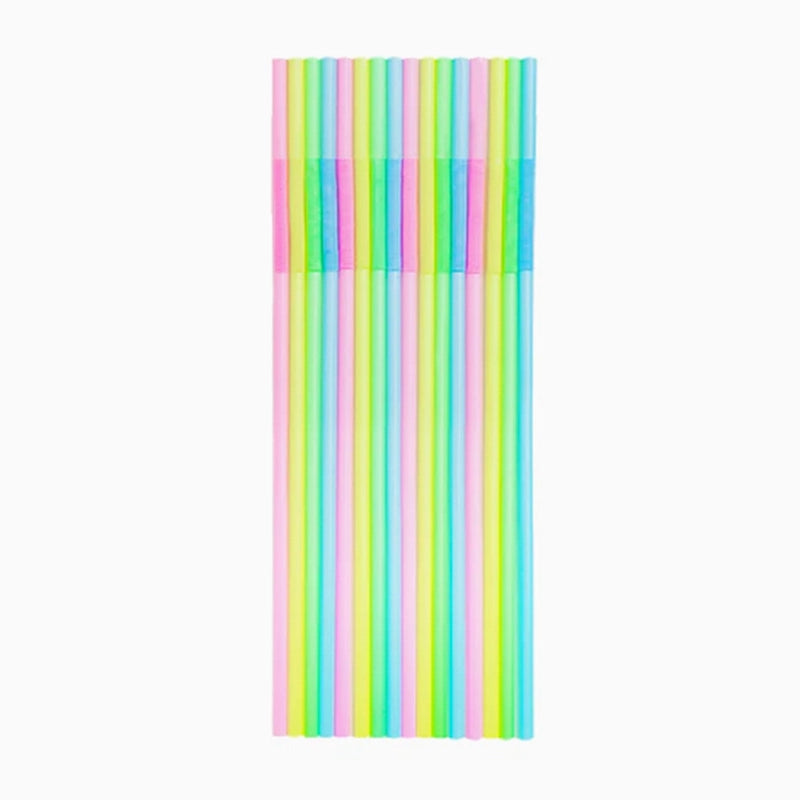Pajita Flexible Extralarga PLA Biodegradable 26 cm Multicolor (25 uds)