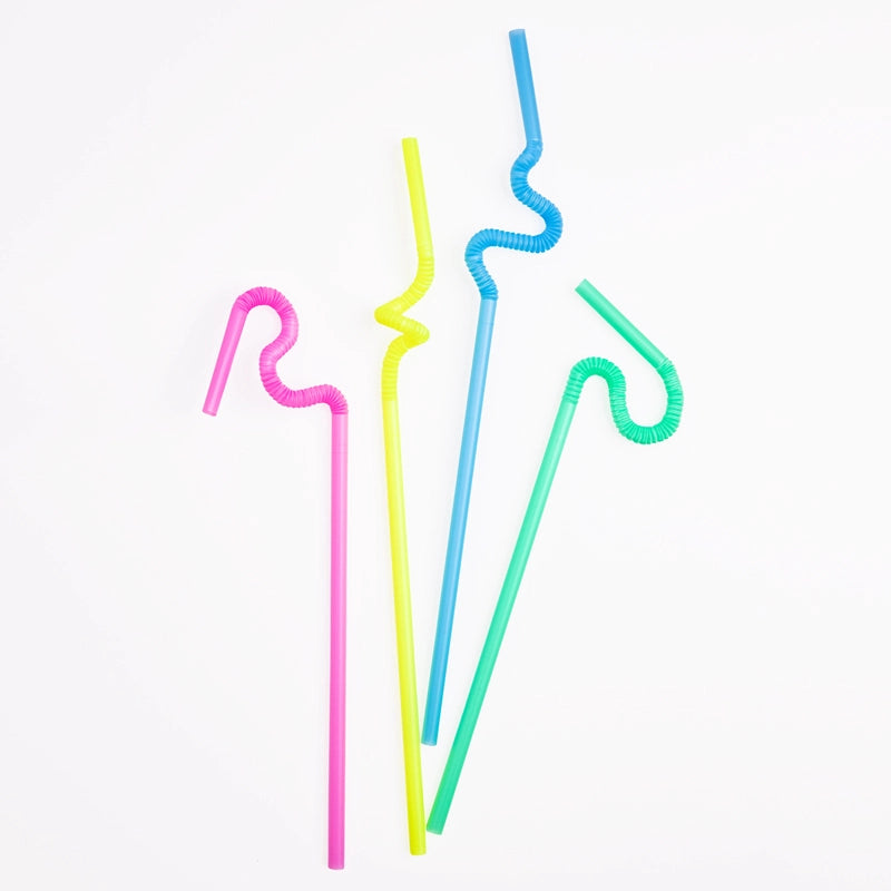 Pajita Flexible Extralarga PLA Biodegradable 26 cm Multicolor (25 uds)