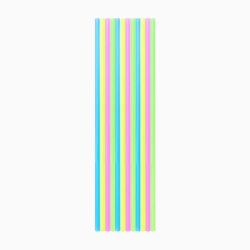 Pajita Extralarga Plástico PP Reutilizable 26 cm Multicolor (20 uds)