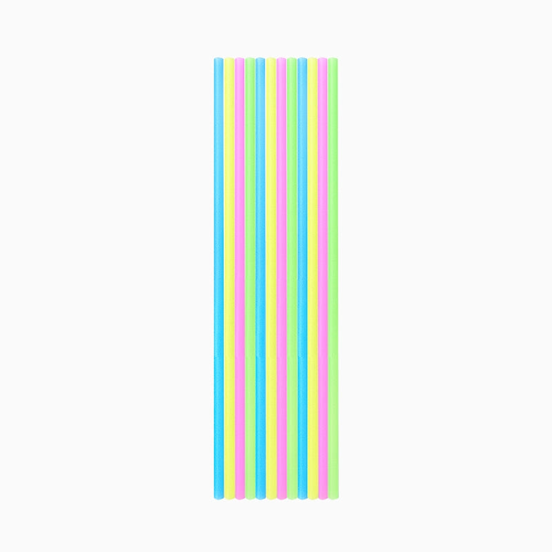 Pajita Extralarga Plástico Reutilizable PP 26 cm Multicolor 20 uds