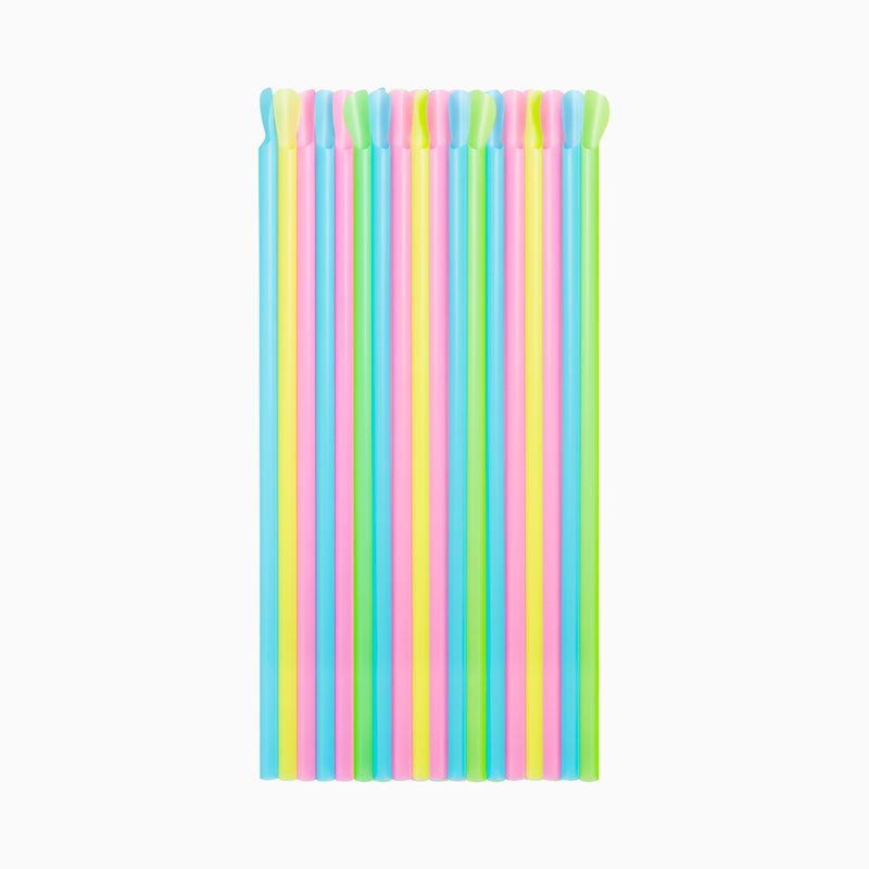 Pajita Cuchara Plástico PP Reutilizable 20 cm Multicolor (6000 uds)