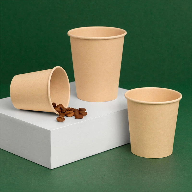 Vaso Biodegradable Cartón 80 cc Kraft Take Away 1000 Uds