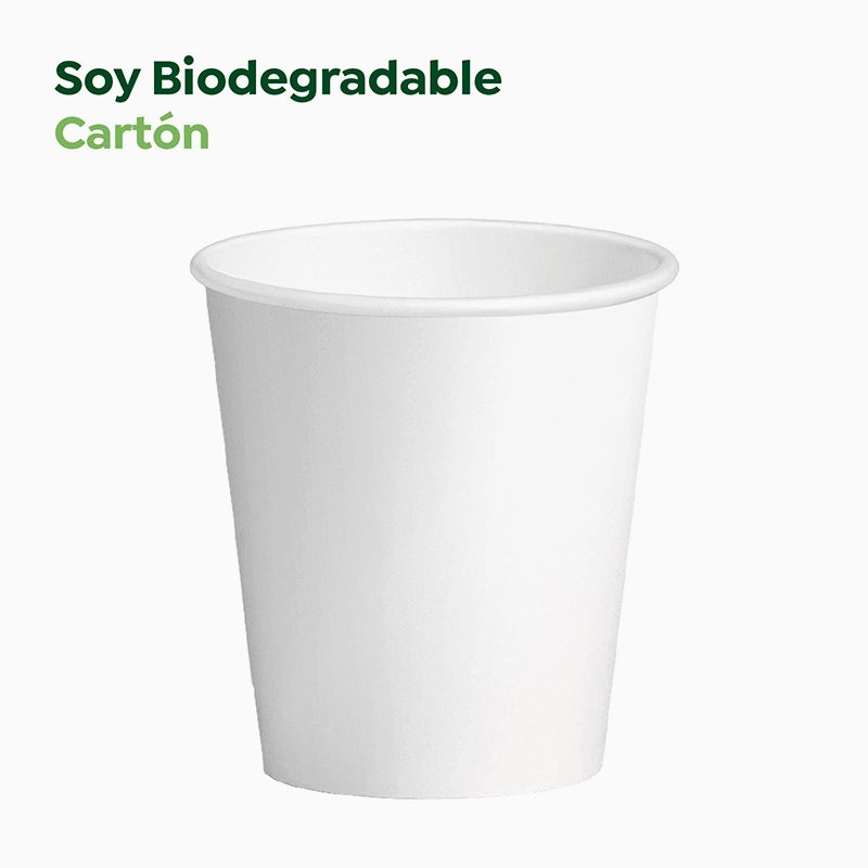 Vaso Cartón + PE 300 cc Blanco Take Away (1000 uds)