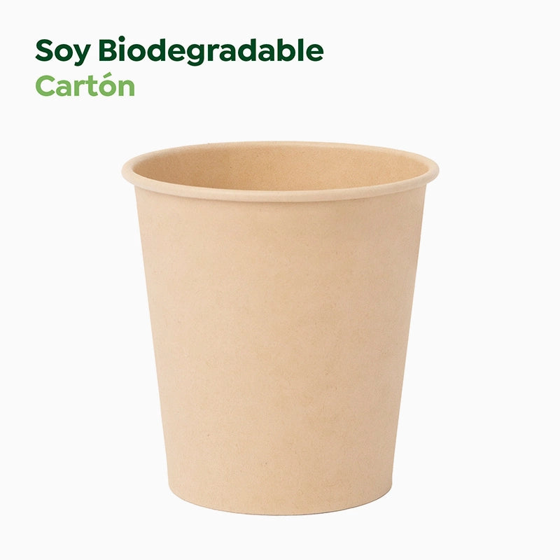 Vaso Cartón + PE 300 cc Kraft Take Away (50 uds)