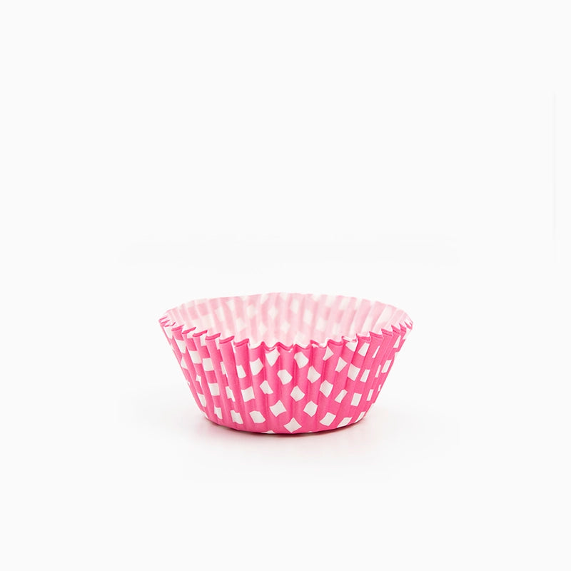 Molde Magdalena Redondo Papel Vichy Ø 4.4 x 2.8 cm Rosa (60 uds)