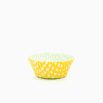 Molde Magdalena Redondo Papel Vichy Ø 4.4 x 2.8 cm Amarillo (60 uds)