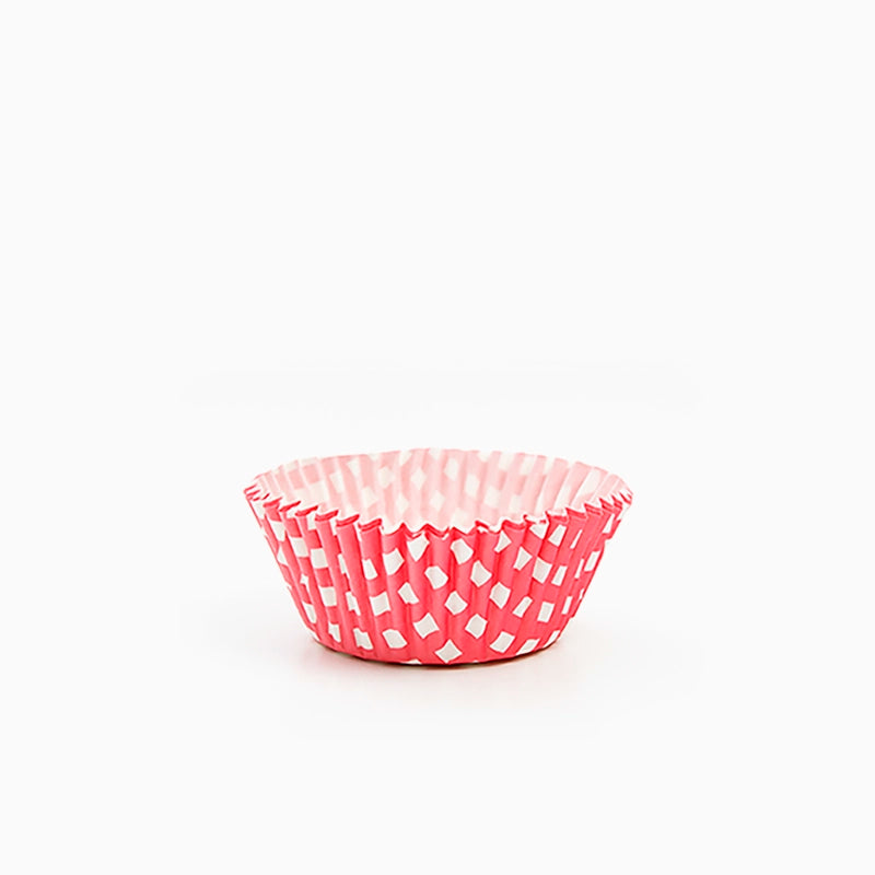 Molde Magdalena Redondo Papel Vichy Ø 4.4 x 2.8 cm Rojo (60 uds)