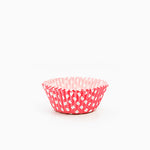 Molde Magdalena Redondo Papel Vichy Ø 4.4 x 2.8 cm Rojo (60 uds)
