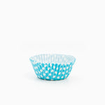 Molde Magdalena Redondo Papel Vichy Ø 5.2 x 3 cm Azul (50 uds)