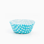 Molde Magdalena Redondo Papel Vichy Ø 5.2 x 3 cm Azul (50 uds)