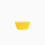 Molde Bombón Redondo Papel Lunares Ø 2.2 x 2 cm Amarillo (90 uds)