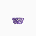 Molde Bombón Redondo Papel Lunares Ø 2.2 x 2 cm Morado (90 uds)
