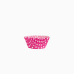 Molde Bombón Redondo Papel Lunares Ø 2.2 x 2 cm Rosa (90 uds)