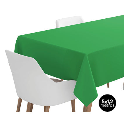 Rollo Mantel Papel Impermeable 1.20 x 5 m Verde (25 uds)