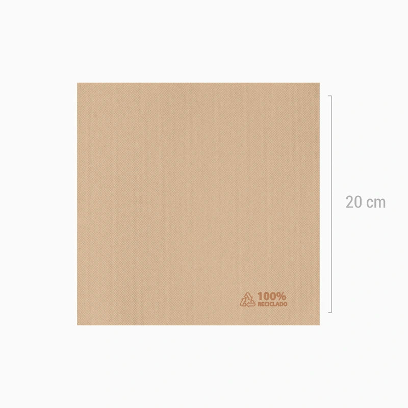 Servilleta Papel Punta Punta 40 x 40 cm Kraft Nature (1200 uds)