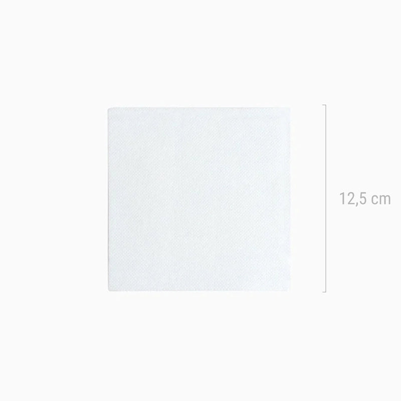 Servilleta Postre Papel Punta Punta 25 x 25 cm Blanco 50 uds