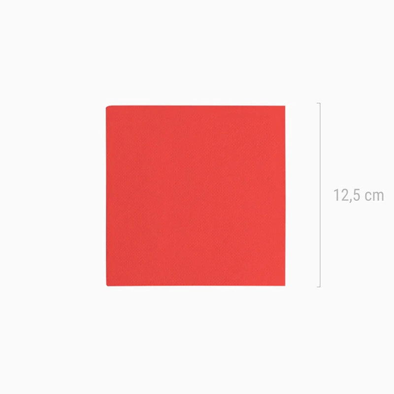 Servilleta Postre Papel Punta Punta 25 x 25 cm Rojo 1000 Uds