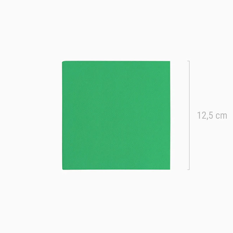 Servilleta Postre Papel Punta Punta 25 x 25 cm Verde 50 uds