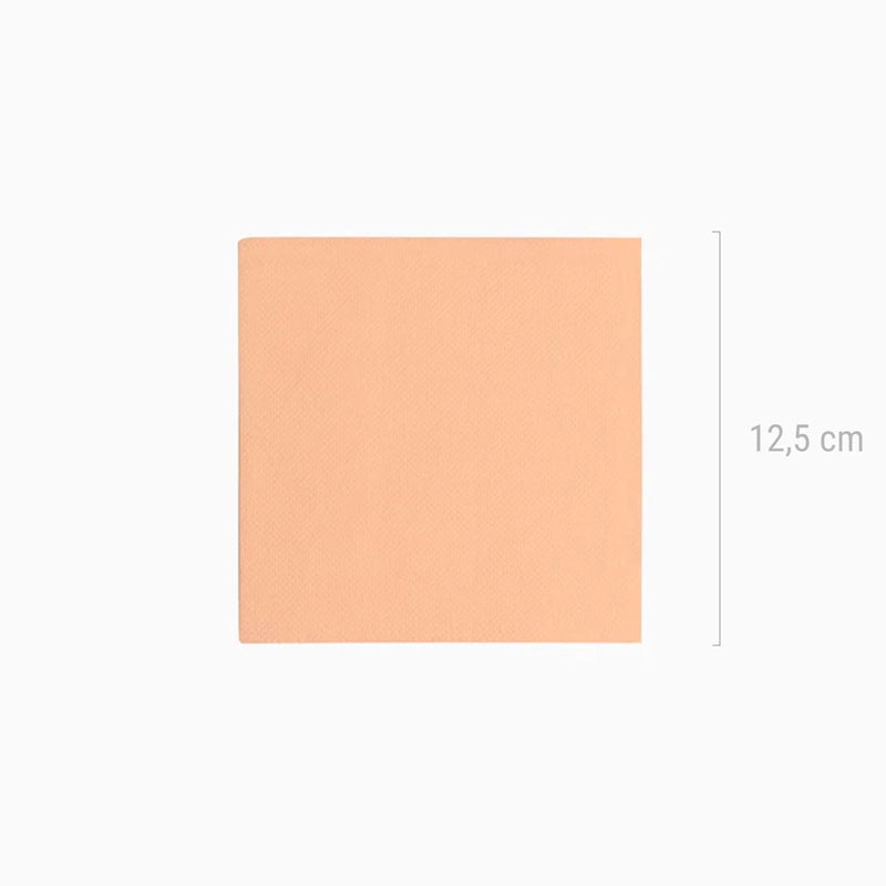Servilleta Postre Papel Punta Punta 25 x 25 cm Salmón 50 uds