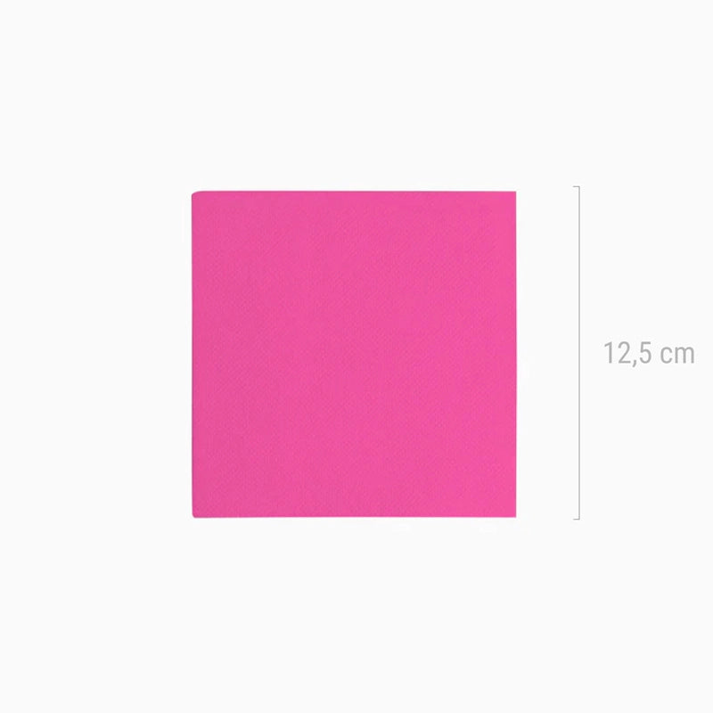 Servilleta Postre Papel Punta Punta 25 x 25 cm Fucsia 50 uds