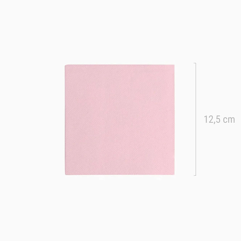 Servilleta Postre Papel Punta Punta 25 x 25 cm Rosa Pastel 50 uds