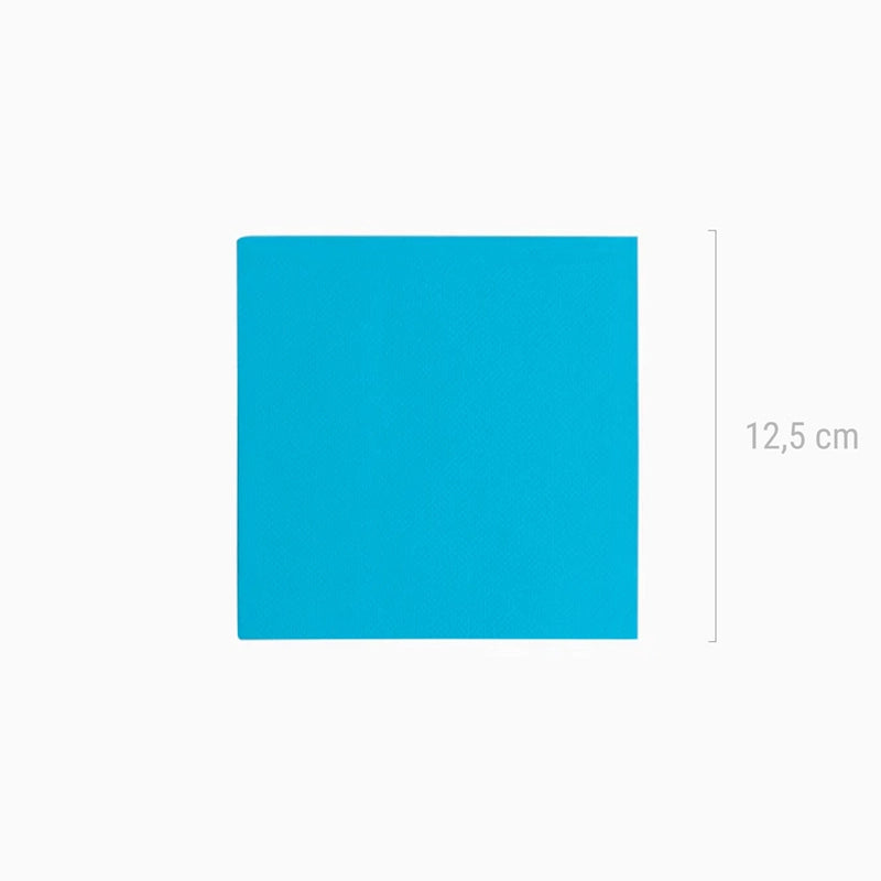 Servilleta Postre Papel Punta Punta 25 x 25 cm Azul 50 uds