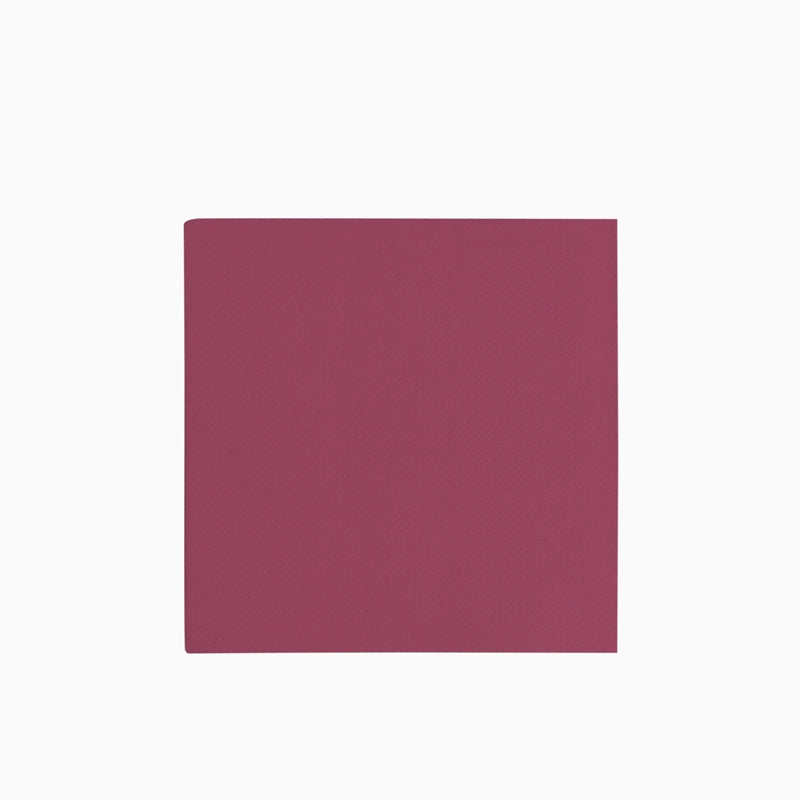 Servilleta Postre Papel Punta Punta 25 x 25 cm Granate (50 uds)