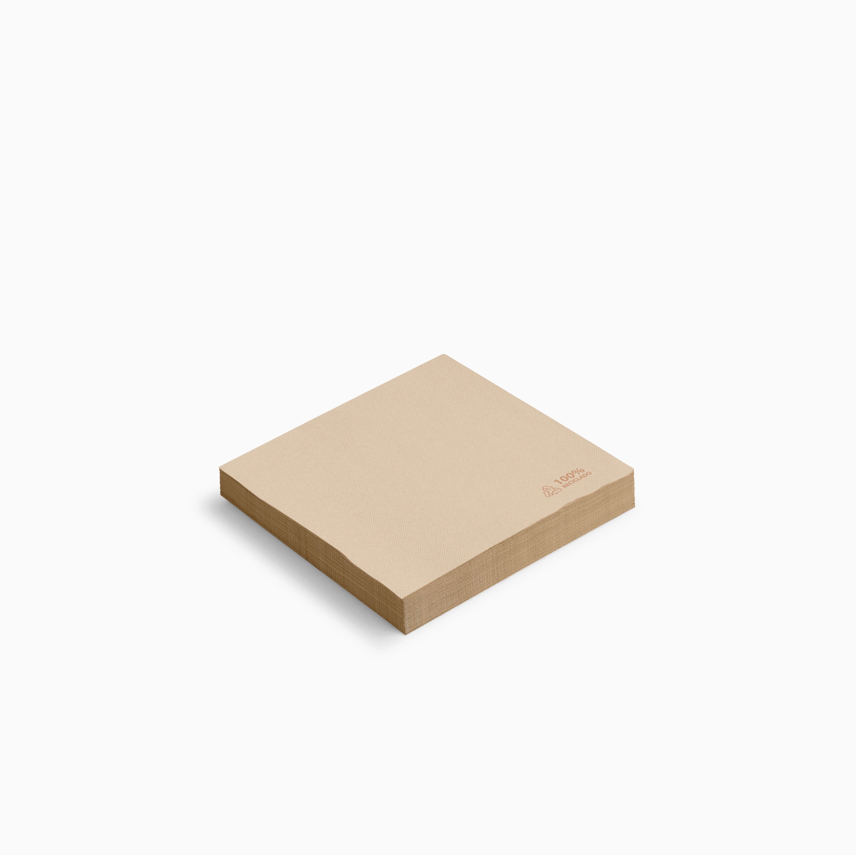 Servilleta Postre Papel Punta Punta 25 x 25 cm Kraft (50 uds)