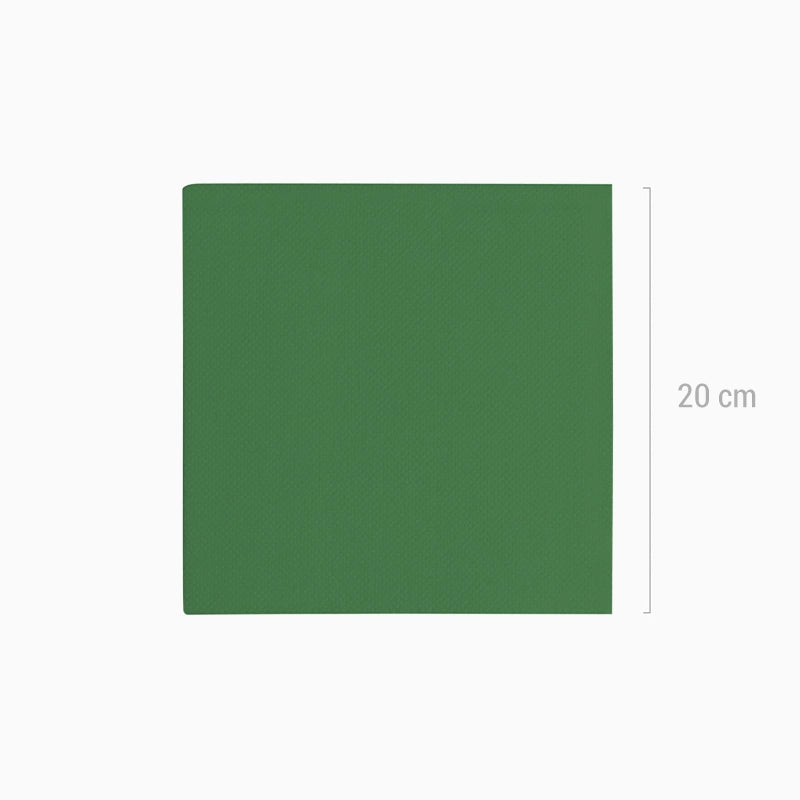 Servilleta Papel Punta Punta 40 x 40 cm Verde Oscuro (1200 uds)