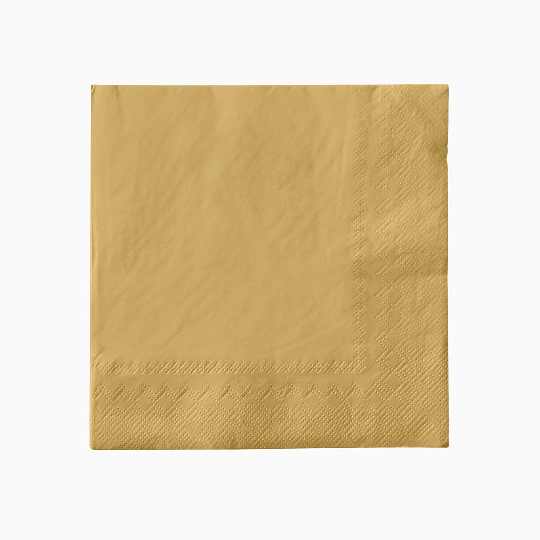 Servilleta Doble Capa Papel Metalizada 33 x 33 cm Oro (30 uds)