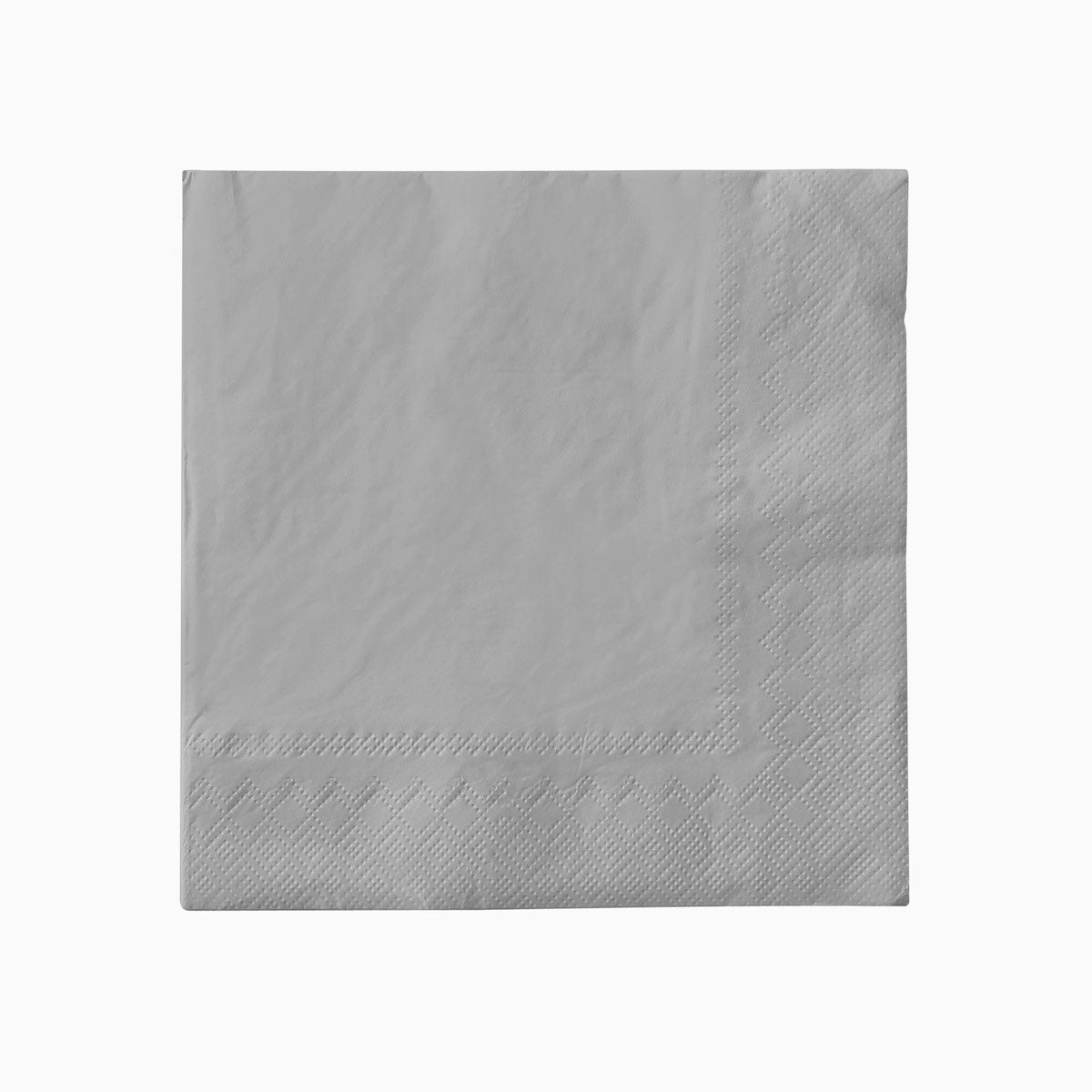 Servilleta Doble Capa Papel Metalizada  33 x 33 cm Plata (30 uds)