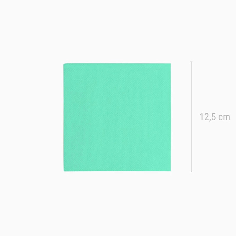 Servilleta Papel Postre Punta Punta 25 x 25 cm Verde Menta (50 uds)