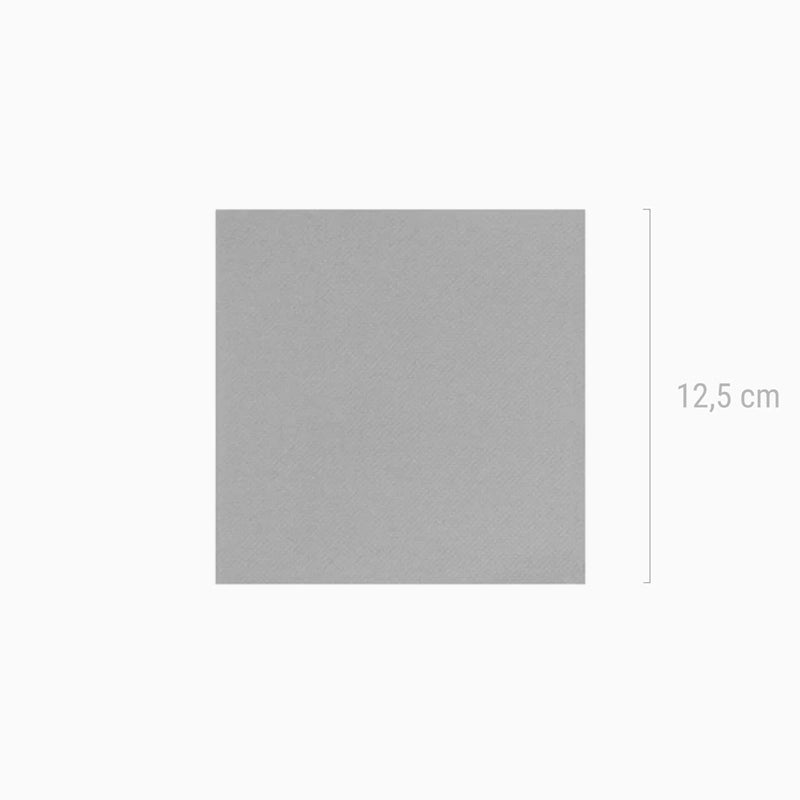 Servilleta Postre Papel Punta Punta 25 x 25 cm Gris 50 uds