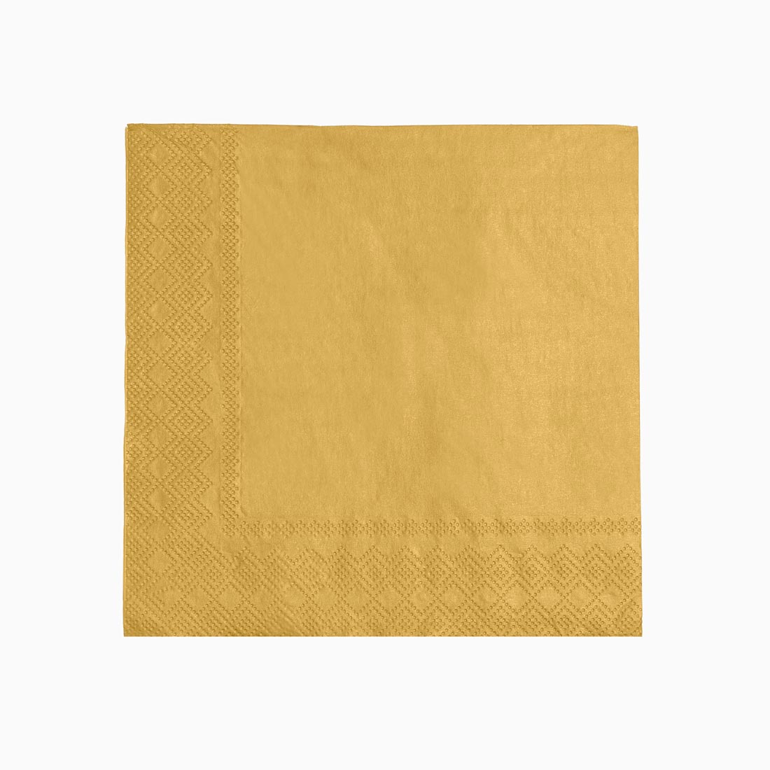 Servilleta Doble Capa Metalizada Oro
