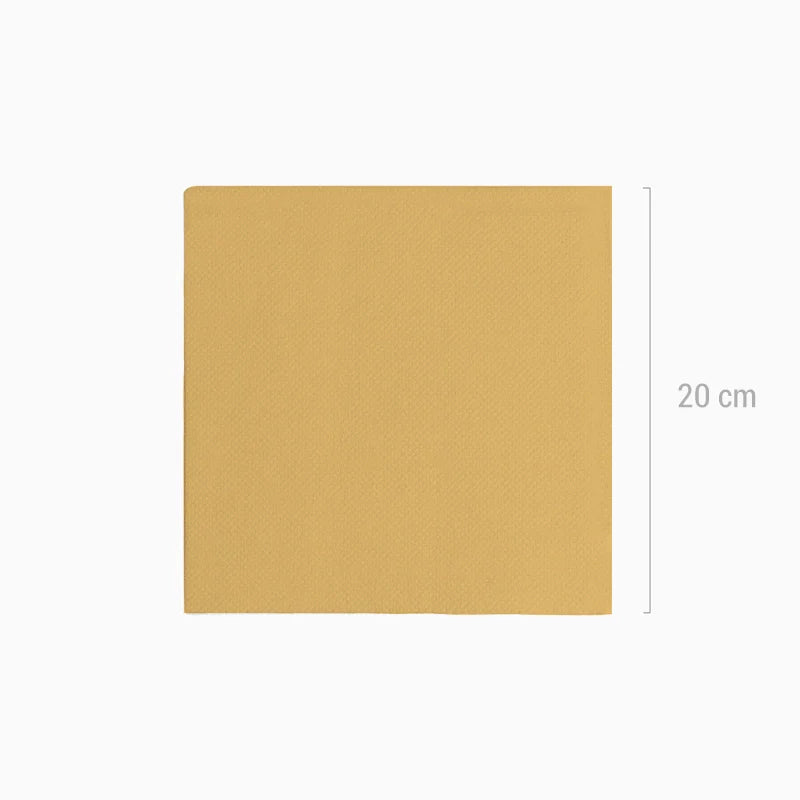 Servilleta Papel Punta Punta Metalizada 40 x 40 cm Oro (30 uds)