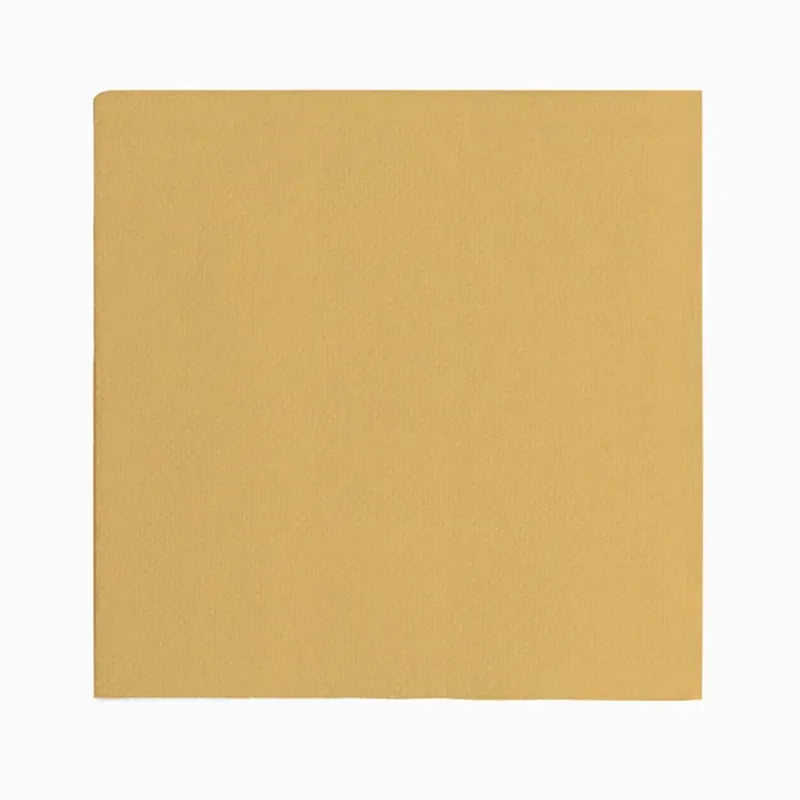 Servilleta Papel Punta Punta Metalizada 40 x 40 cm Oro (30 uds)