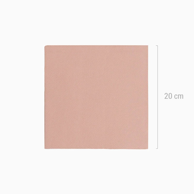 Servilleta Papel Punta Punta Metalizada 40 x 40 cm Oro Rosa (30 uds)