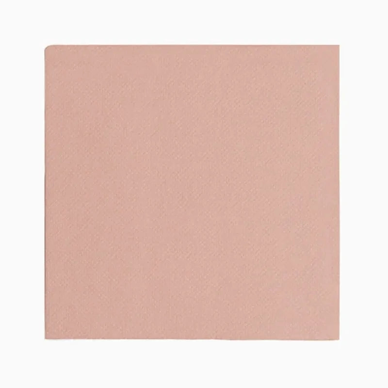 Servilleta Papel Punta Punta Metalizada 40 x 40 cm Oro Rosa (30 uds)