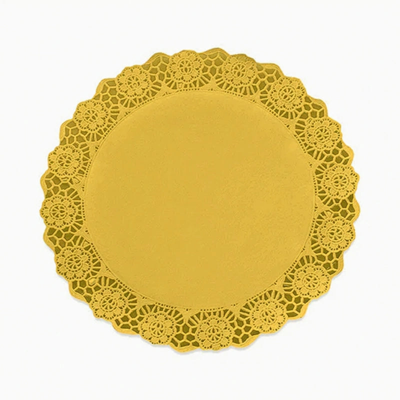 Blonda Redonda Papel Ø 28 cm Oro (100 uds)