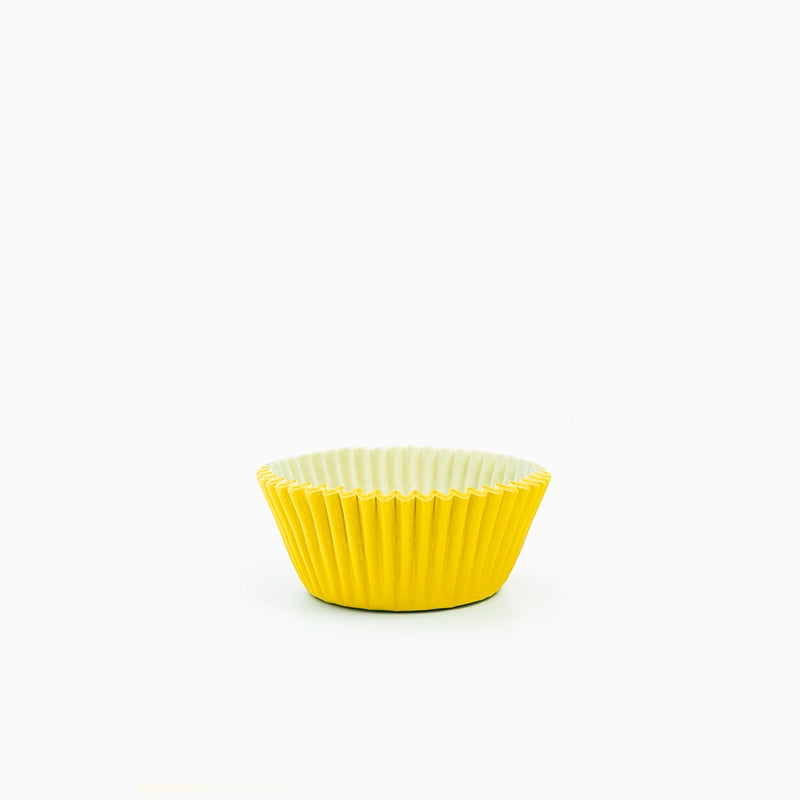Molde Bombón Redondo Papel Ø 2.2 x 2 cm Amarillo (90 uds)