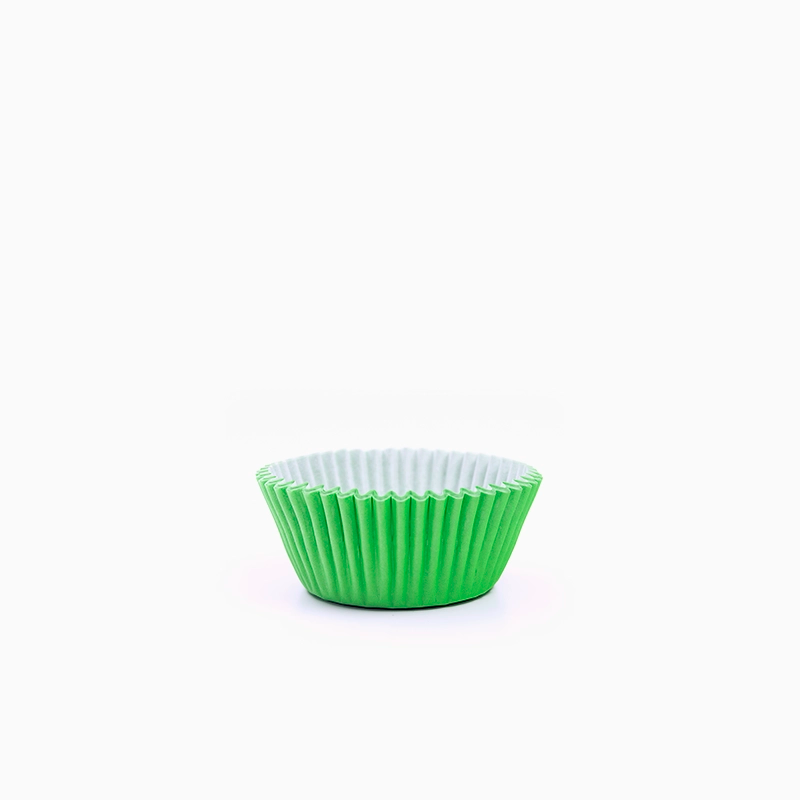 Molde Bombón Redondo Papel Ø 2.2 x 2 cm Verde (90 uds)
