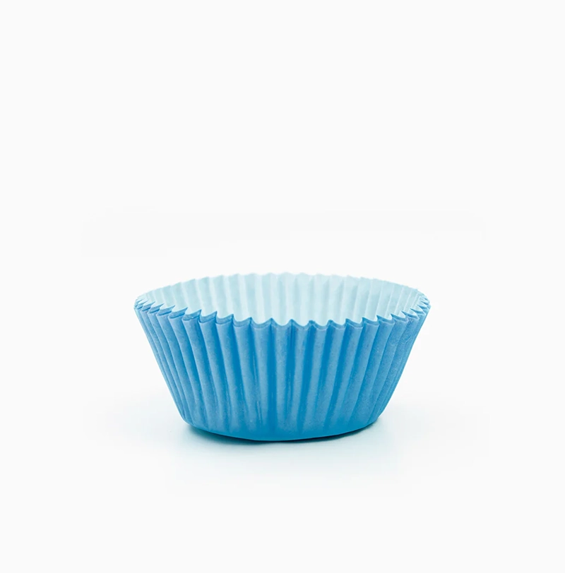 Molde Magdalena Redondo Papel Ø 4.4 x 2.8 cm Azul (60 uds)
