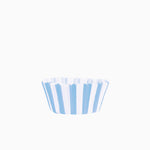 Molde Magdalena Redondo Papel Rayas Ø 4.4 x 2.8 cm Azul (60 uds)