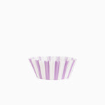 Molde Magdalena Redondo Papel Rayas Ø 4.4 x 2.8 cm Lavanda (60 uds)