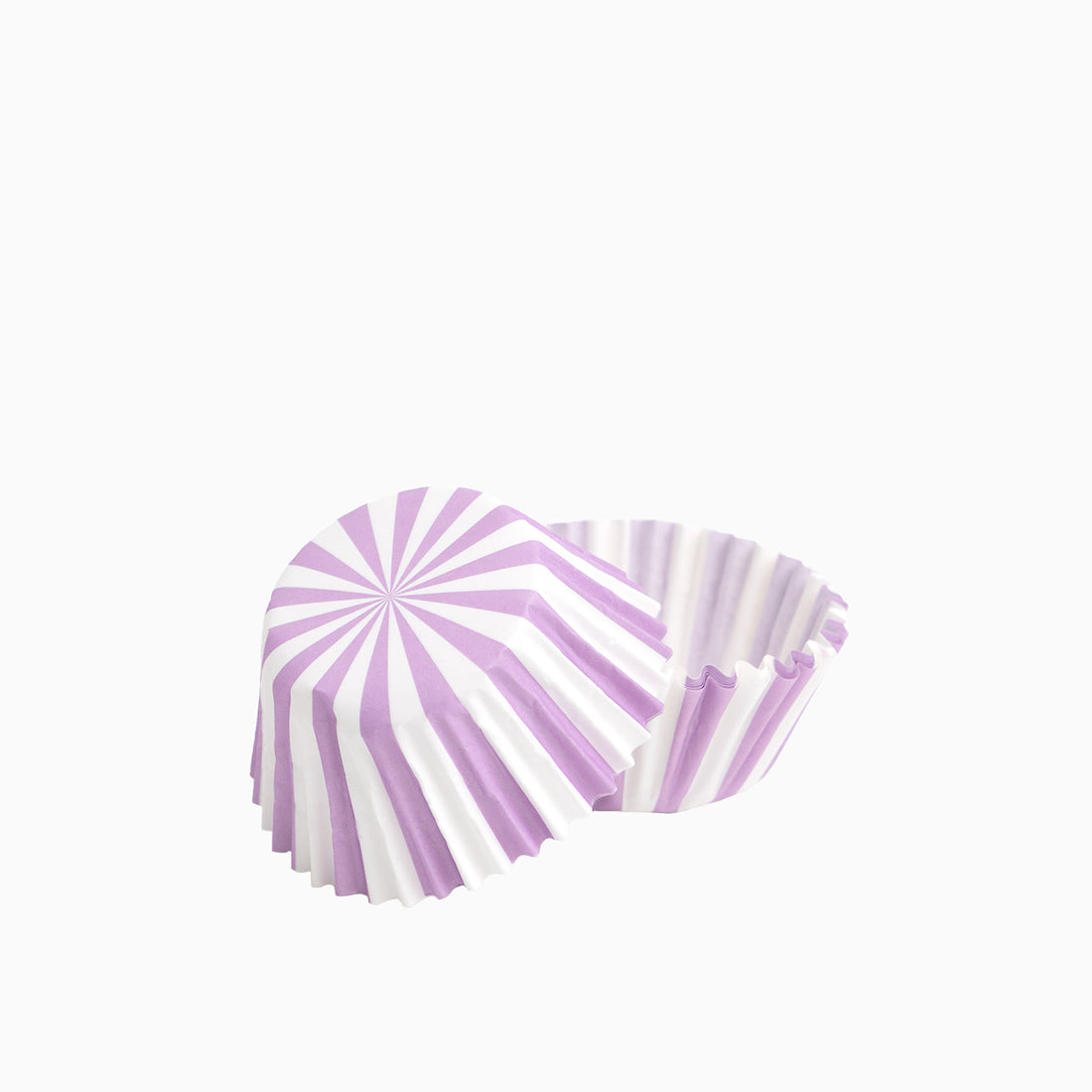Molde Magdalena Redondo Papel Rayas Ø 4.4 x 2.8 cm Lavanda (60 uds)